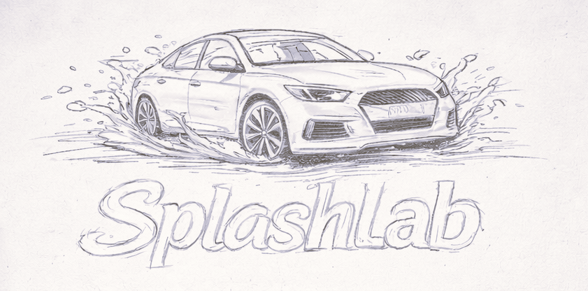 SplashLab logo sketch